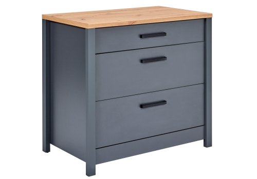 Unterschrank VENETO 100x60cm, Anthrazit / Artisan Eiche Nb.
