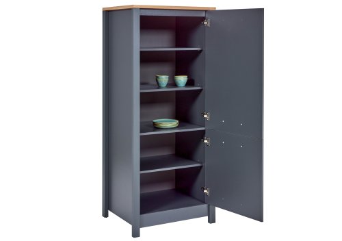Geräteschrank 2 VENETO 70x167cm, Anthrazit / Artisan Eiche Nb.