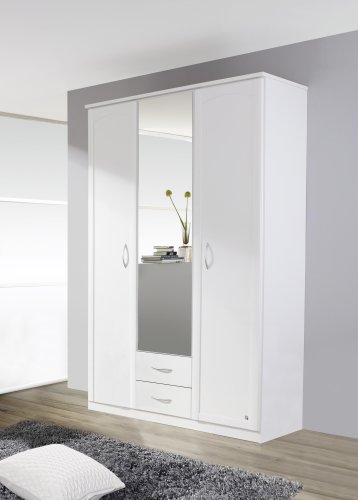 Kleiderschrank TORRENT, 3-trg., 1 Spiegel, 2 Schubkästen