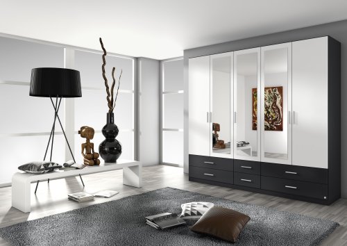 Drehtürenschrank ARNSBERG-EXTRA, 5-trg., 3 Spiegeltüren, 6 Schubkästen