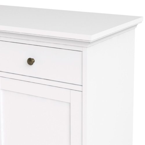 Sideboard Paris, 3 Türen und 7 Schubladen - Weiß