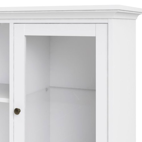 Highboard Paris, 4 Türen und 4 Schubladen - Weiß