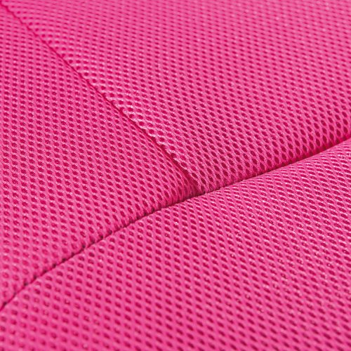 Drehstuhl BONNIE - Metall verchromt, Mesh pink