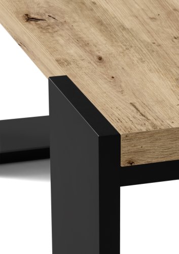 Couchtisch ALBA - Artisan Eiche Nb./Schwarz