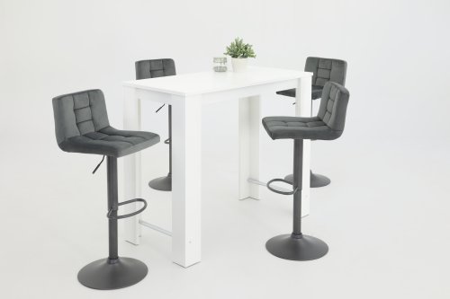 Preview: Barhocker AMANDA II H - grau