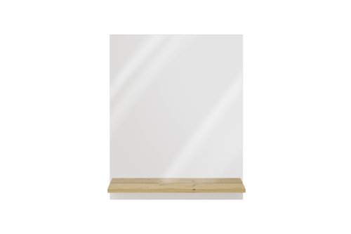Garderobenspiegel BELM  7, Brillantweiß /Artisan-Oak