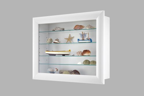 Glasvitrine BORA 10 - Weiß