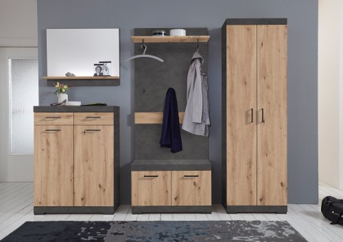 Garderoben-Set BRISTOL, Matera/Artisan-Oak