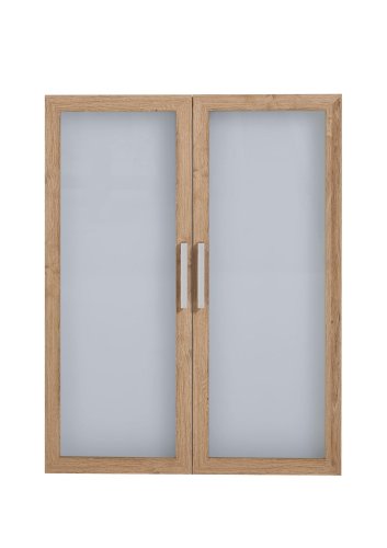 Glastüren-Set CALVIA 12, Alteiche Nachbildung