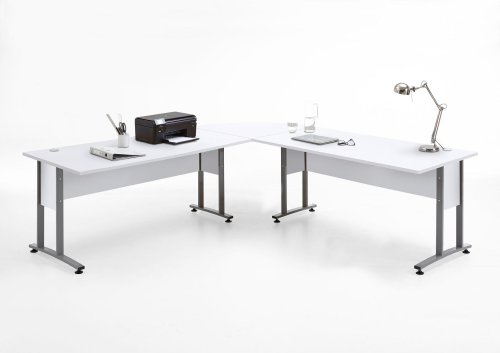 Winkelkombination CALVIA 105, 160 / 160 cm, Brillant Weiß