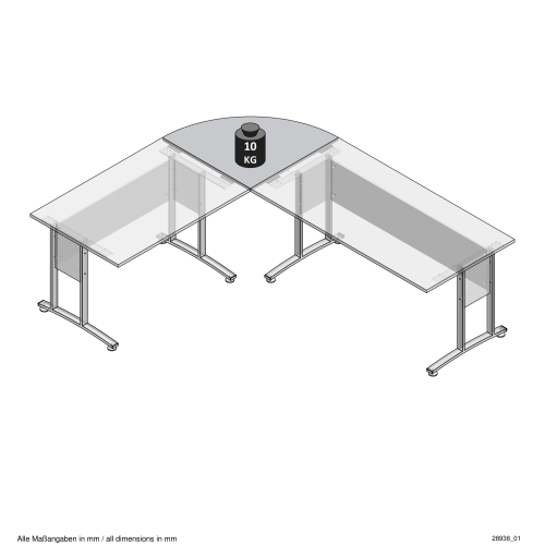 Eckverbindung CALVIA 3, Alteiche Nachbildung
