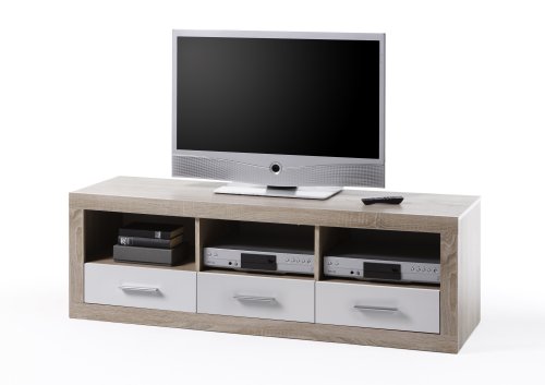 TV Lowboard CAN CAN 6, Sonoma Eiche/weiß