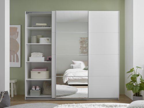 Schwebetürenschrank CARANO 3 Türen - Weiß - 215cm