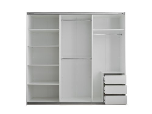 Schwebetürenschrank CARANO 3 Türen - Weiß - 215cm
