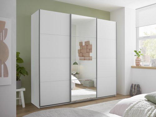 Schwebetürenschrank CARANO 3 Türen - Weiß - 215cm