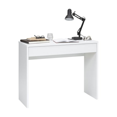 Konsole/Schreibtisch Checker 1, Weiß Nachbildung
