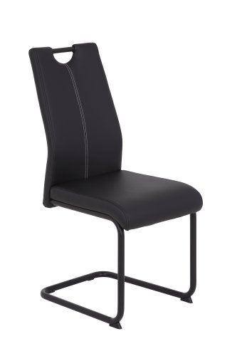 Schwingstuhl CORINNA - Schwarz - Gestell schwarz