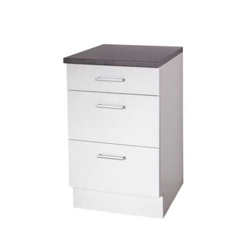 Topfschrank GIRONA 50x60cm - Weiß-Marmoroptik