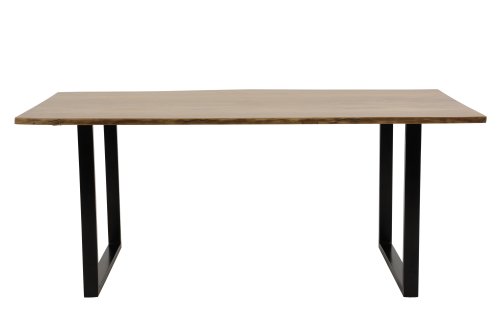 Esstisch JENNY II T 160x90cm - Akazie massiv - Gestell schwarz