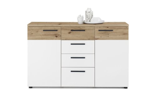 Kommode JULIA, Artisan Eiche/Weiß