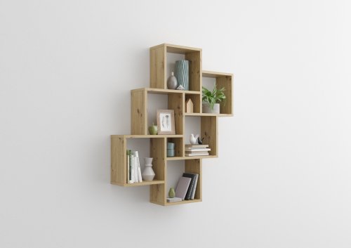 Wandregal LAURIO 2, Artisan Oak