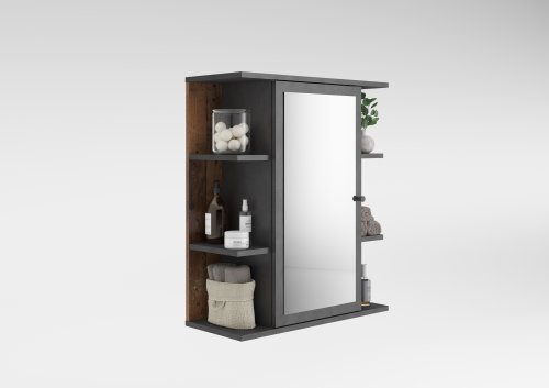 Bad Spiegelschrank MADOC 5 - Old Style dunkel / Matera