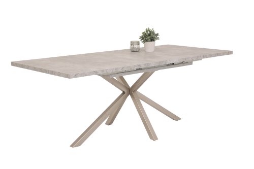 Esstisch MALOU III T - Betonoptik - Gestell Metall