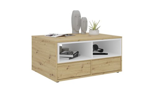 Couchtisch MONZA 2, Artisan Eiche/Brilliantweiß