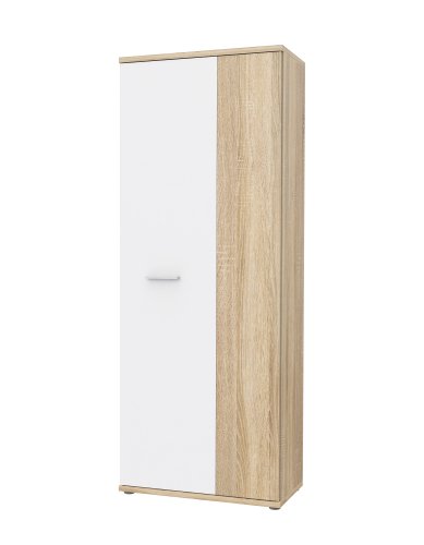 Schuhschrank NET106, 2 Türen - Sonoma Eiche/Weiss