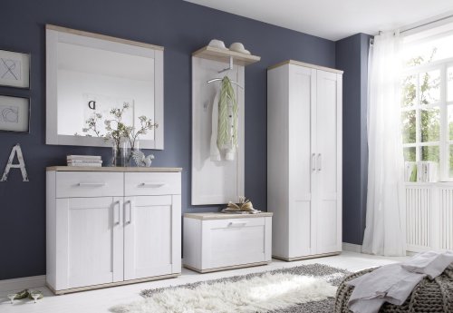 Garderobenschrank ROMANCE, Sibiu-Lärche/San Remo hell Nachbildung