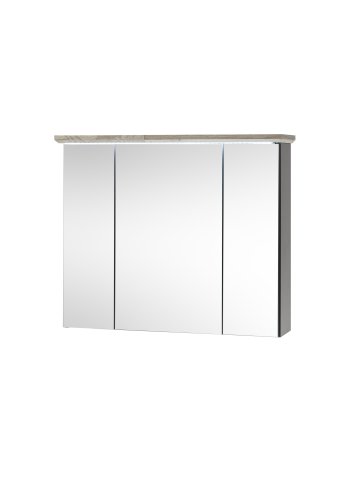 Bad-Spiegelschrank TOSKANA, Grau/Timber Wood Nachbildung