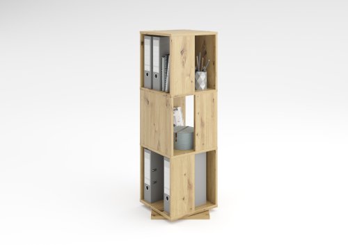Drehregal Tower, Artisan Oak