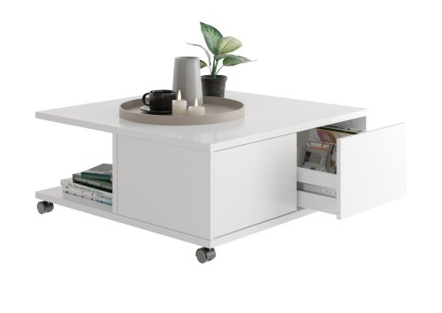 Couchtisch TWIN 1, Weiß