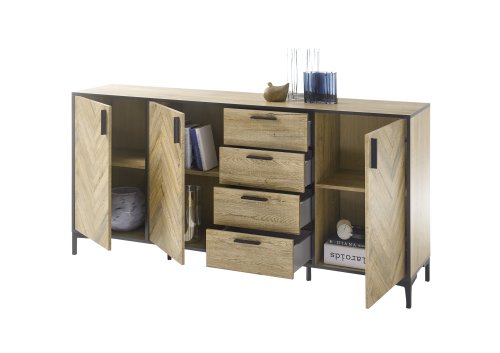 Sideboard VOLEO MADRID, Bartex Eiche