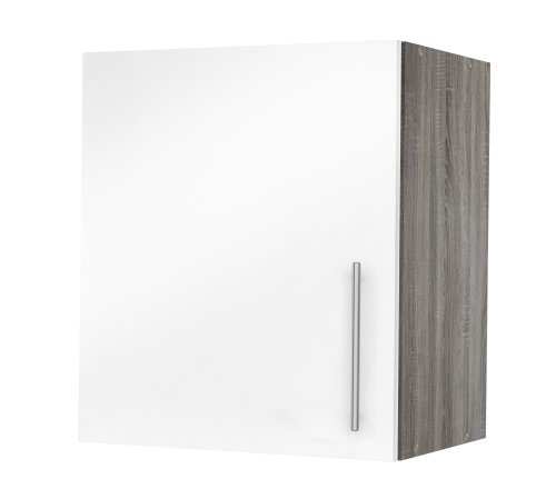 Hängeschrank JUDITH 40x64cm, Trüffeleiche / Hochglanz-Weiß