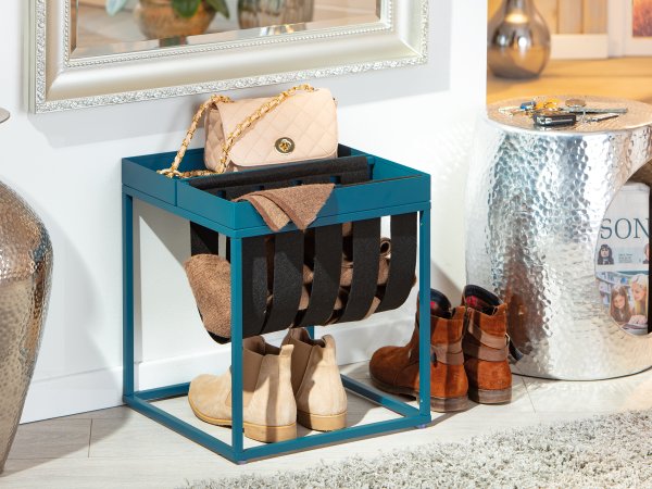 Beistelltisch CLUB NY MAGAZINE - Scandinavian Blue/schwarz