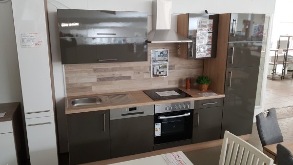 Hängeschrank JANA 100x64cm, Sonoma Eiche Nachbildung / Hochglanz-Lava