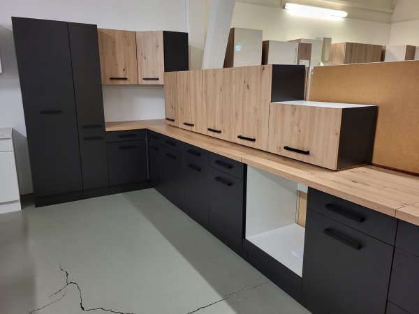 Wrasen-Hängeschrank LAVIA 60 cm, Lava / Artisan Eiche Nachbildung
