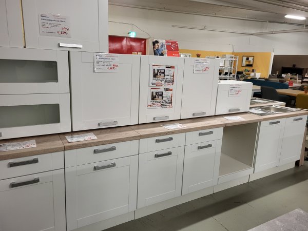 Anrichte MATRIX 60x60cm, Weiß / Weiß Kassette