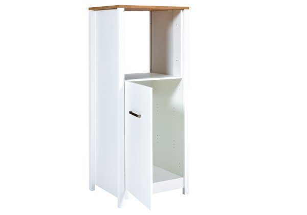 Geräteschrank 1 SICILIA 70x167cm, Weiß / Artisan Eiche Nb.
