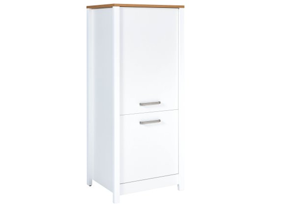 Geräteschrank 2 SICILIA 70x167cm, Weiß / Artisan Eiche Nb.