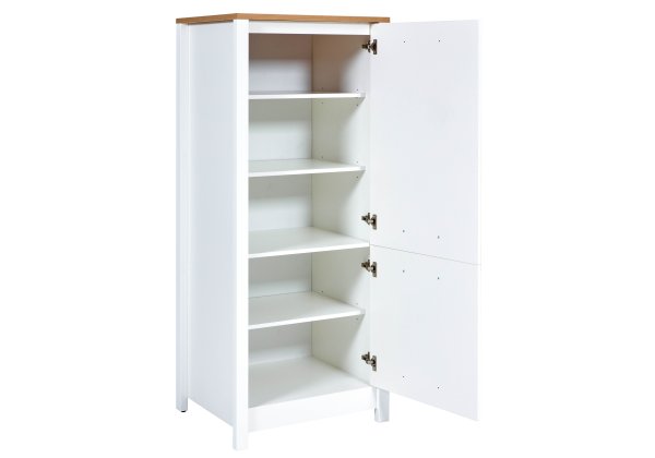 Geräteschrank 2 SICILIA 70x167cm, Weiß / Artisan Eiche Nb.