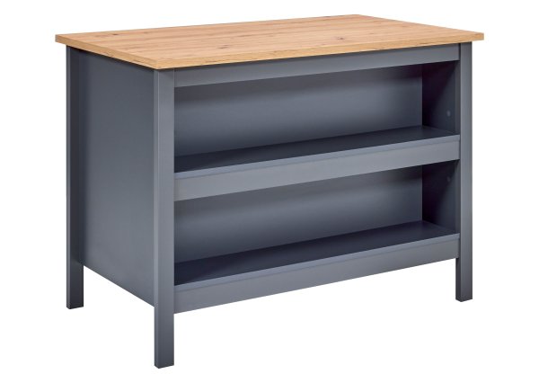 Kücheninsel PIAZZA NERO 1T3S - Artisan Eiche Nb. / Anthrazit