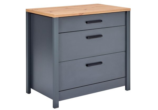 Unterschrank VENETO 100x60cm, Anthrazit / Artisan Eiche Nb.