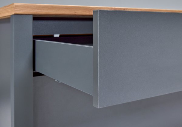 Unterschrank VENETO 100x60cm, Anthrazit / Artisan Eiche Nb.