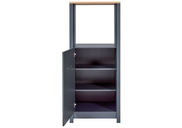 Geräteschrank 1 VENETO 70x167cm, Anthrazit / Artisan Eiche Nb.