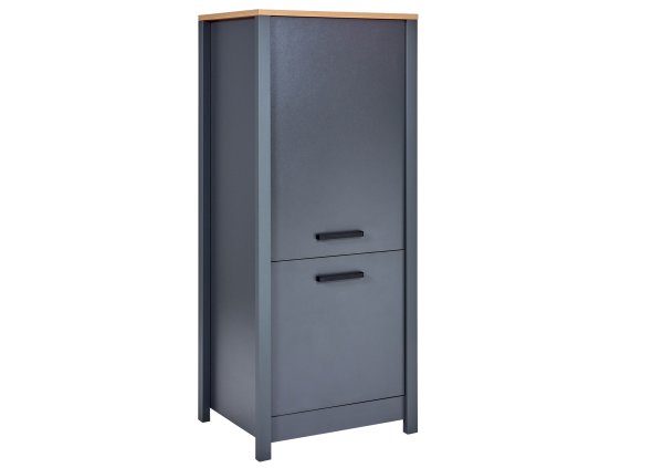 Geräteschrank 2 VENETO 70x167cm, Anthrazit / Artisan Eiche Nb.