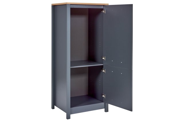 Geräteschrank 2 VENETO 70x167cm, Anthrazit / Artisan Eiche Nb.