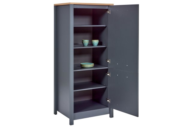 Geräteschrank 2 VENETO 70x167cm, Anthrazit / Artisan Eiche Nb.