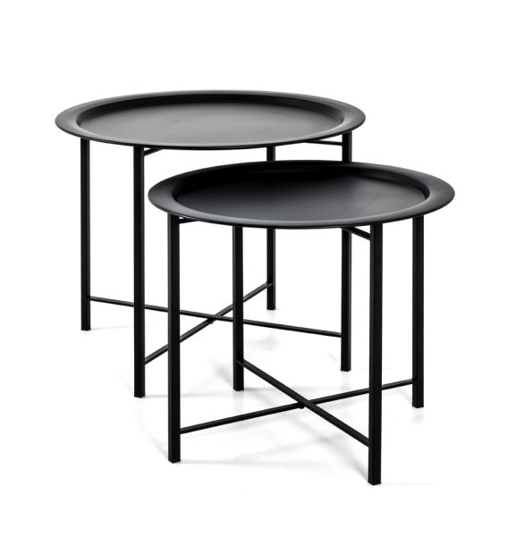 Couchtisch 2er Set - schwarz